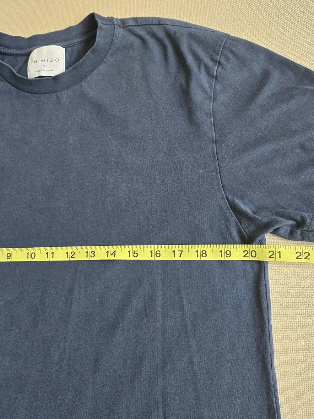 Inimigo Blue Men's T-Shirt Crew Neck Medium Portugal Short Sleeve Designer